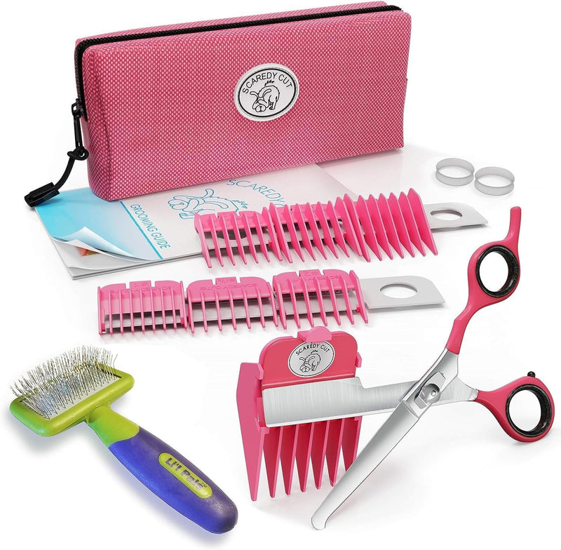 QUIET CARE Pet Grooming Set - 17pc Silent Clippers & Brush