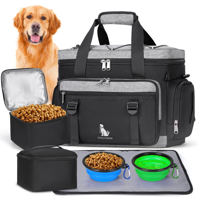 IGOLUMON Large Dog Travel Bag Set