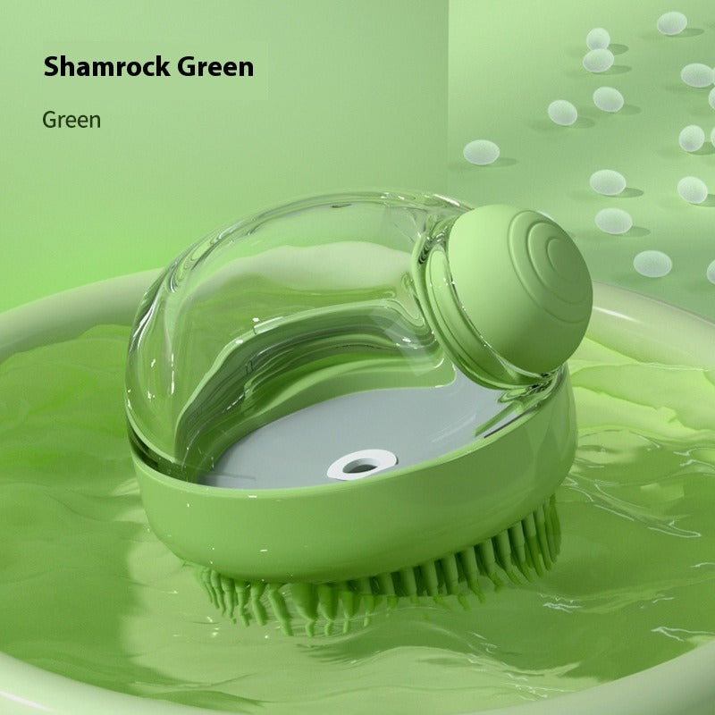Automatic Pet Bathing Brush – Gentle Silicone Shampoo Dispenser for Dogs