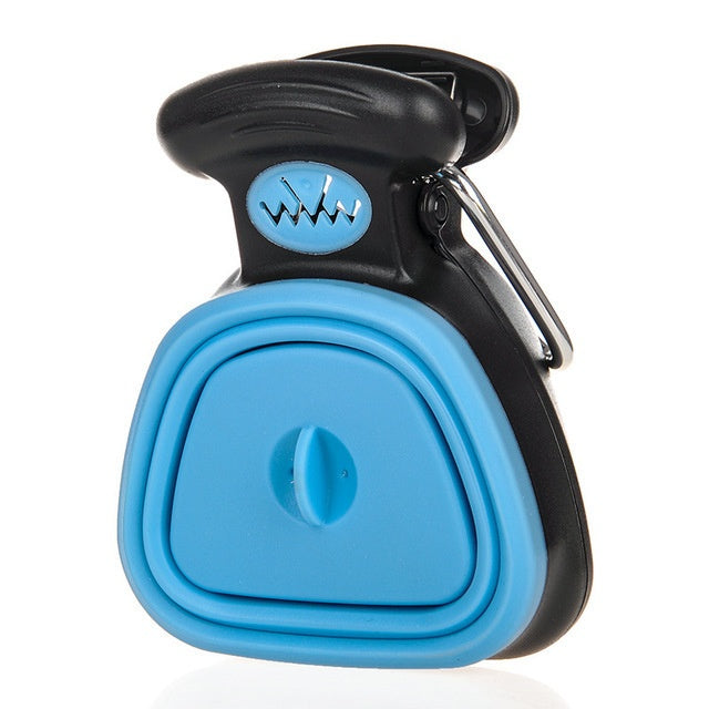 Portable Dog Pooper Scooper with Waste Bag Dispenser – Foldable Travel Pet Waste Picker