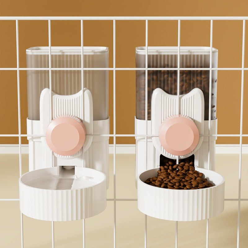 Automatic Pet Feeder & Water Dispenser Set – Hanging Design