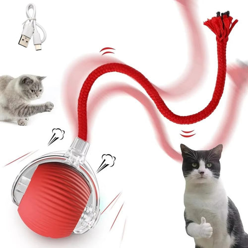 Smart Interactive Pet Ball - Automatic Rolling Toy for Cats & Dogs